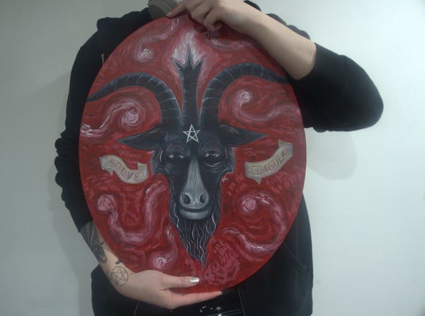 Image of 2024 BAPHOMET acrylic painting