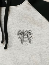 Image 3 of 'Deus Volt' Raglan Hoodie - Bone Trail Apparel 