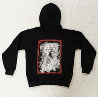 Image 1 of Haagenti Red print Zip Hoodie - Bone Trail Apparel 