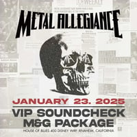 Soundcheck VIP Meet & Greet Jan 23, 2025 HOB Anaheim