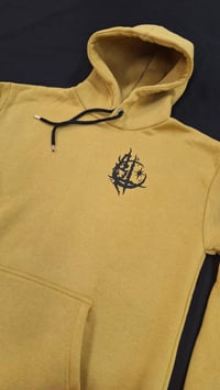 Image 2 of Skull Mustard Hoodie - Bone Trail Apparel