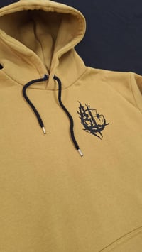 Image 3 of Skull Mustard Hoodie - Bone Trail Apparel