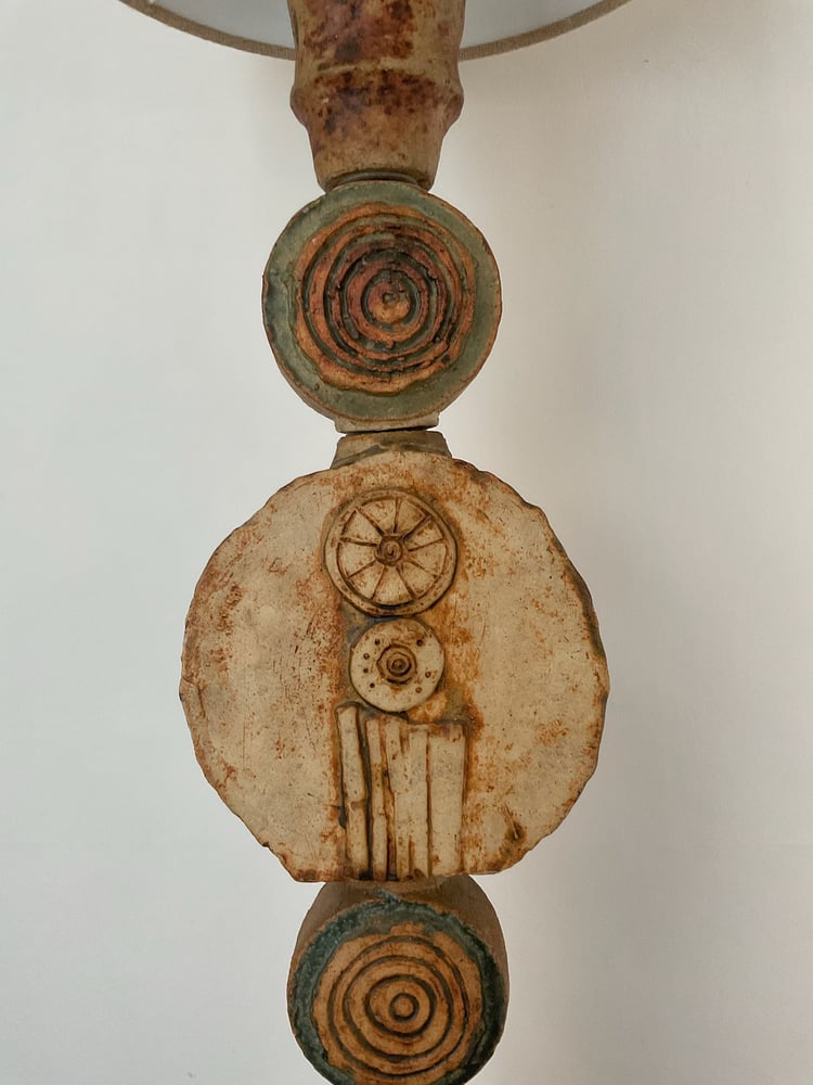 Image of Ceramic Totem Lamp by Bernard Rooke