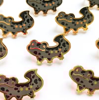 Image 2 of Iberian Ribbed Newt - Mini Amphibian Enamel Pins