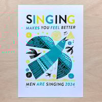 Image 1 of Men Our Singing Screen Printed Tour Poster