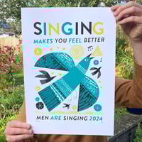 Image 2 of Men Our Singing Screen Printed Tour Poster