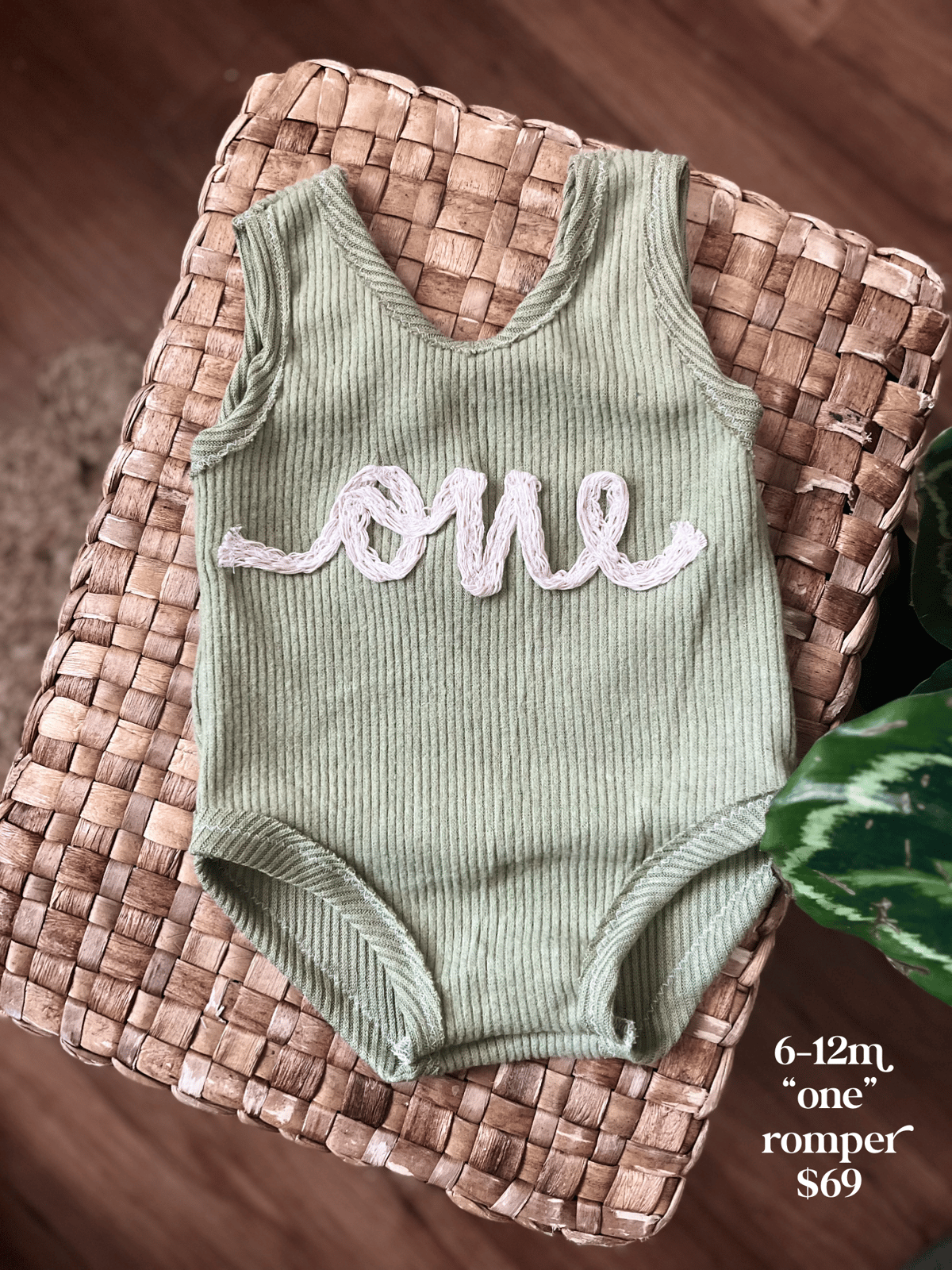 Image of Green One Romper 