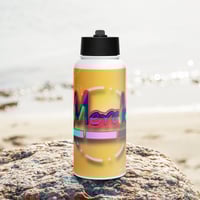 Image 1 of MERAKI Stainless Steel Water Bottle With A Straw Lid