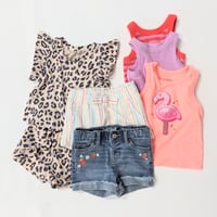 Image 1 of Baby Girls Cat & Jack/Grayson 7PC Tank & Short Bundle