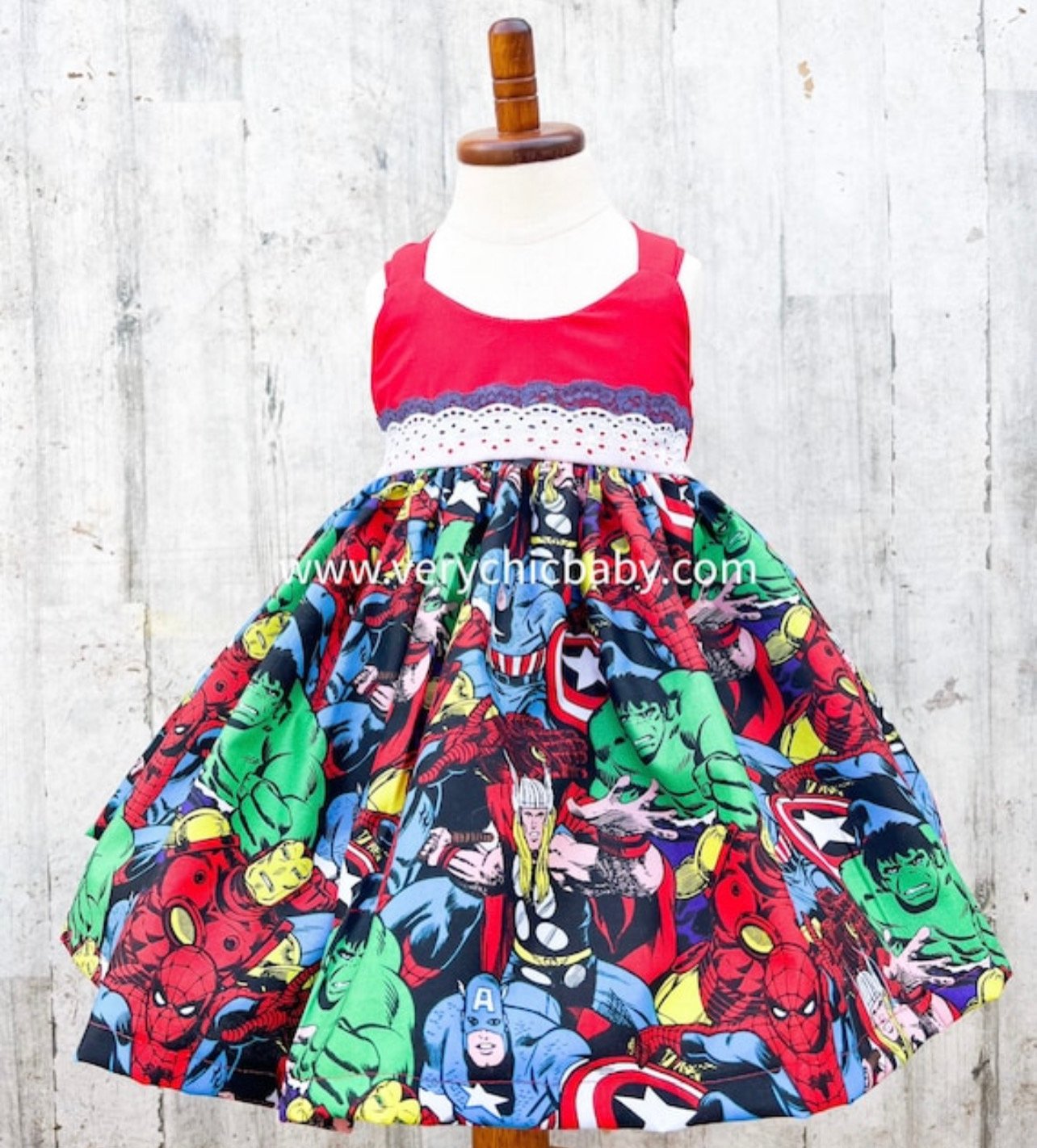 Avengers Dress | VeryChicBaby Avengers Dress | VeryChicBaby
