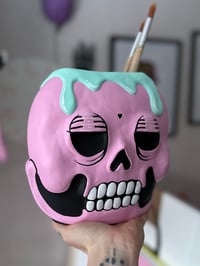 Image 2 of Skull Vase Turquoise 