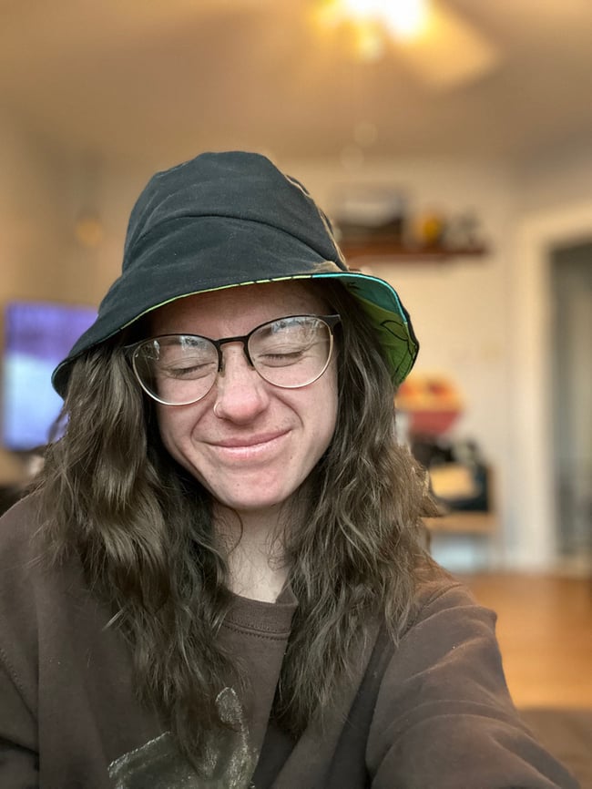 Treasure Trolls Hidden Secret Pocket Black and Green Bucket Hat