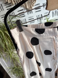 Image 2 of Fashion Nova wide leg polka dot pants 