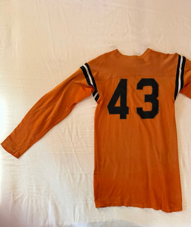 1960s sewn number practice jersey football dress tunic