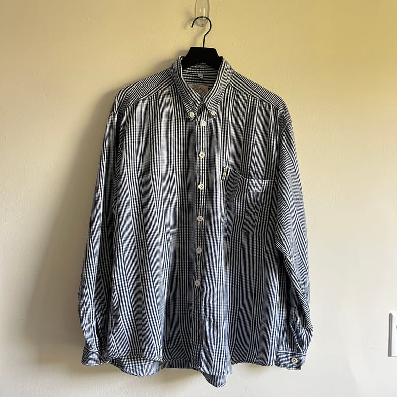 Image of Armani Jeans Cotton/Rayon Plaid Shirt