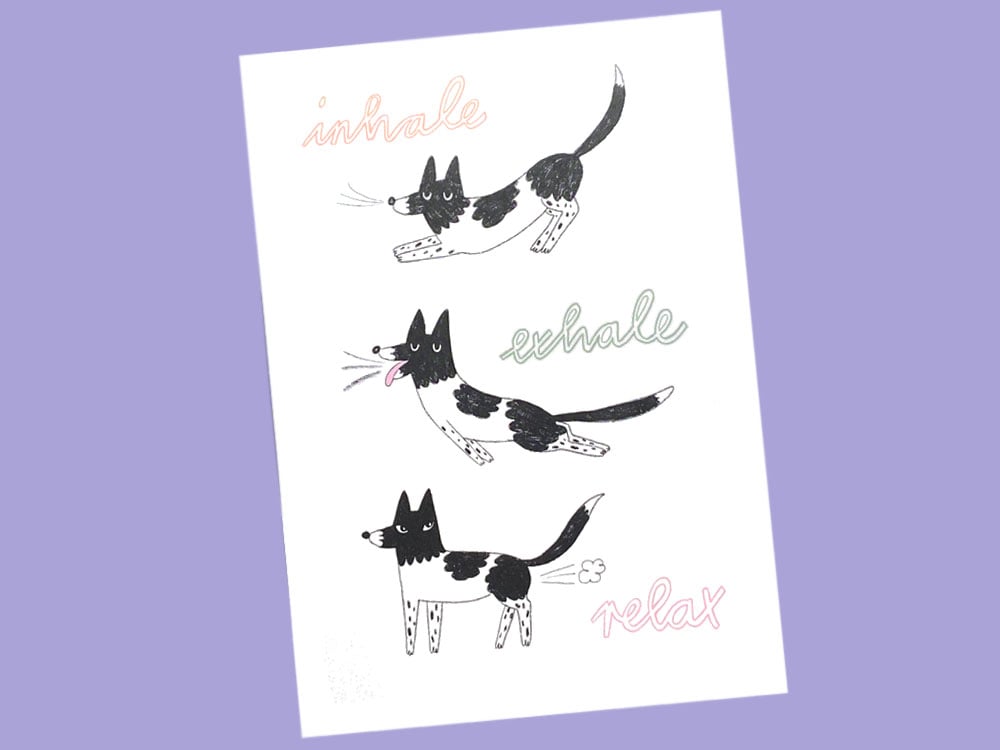 Image of POSTKARTE Inhale Exhale Relax