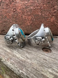 Image 3 of WL&A Handmade Royston Blue Ribbon Thunderbird Signet Rings