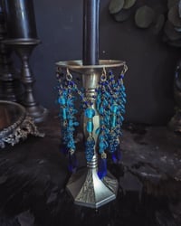 Image 2 of Blue chandelier candle holder