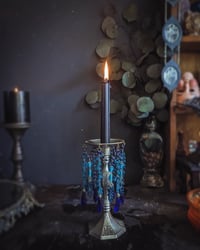 Image 1 of Blue chandelier candle holder