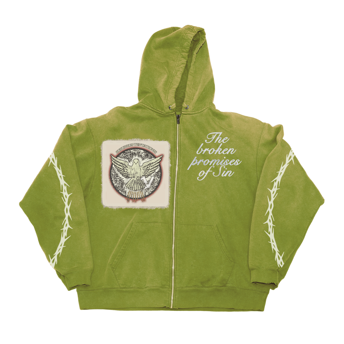 Image of Moss Broken Promises Hoodie