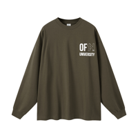 Image 1 of OFN University Long Sleeve "Sleeper" Tee "Earth"