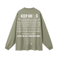 Image 4 of OFN University Long Sleeve "Sleeper" Tee "Earth"