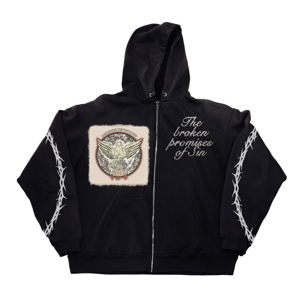 Image of Black Broken Promises Hoodie