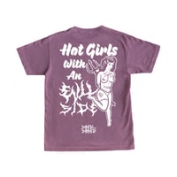 Image 1 of Hot-Evil Girls Tee (Berry)