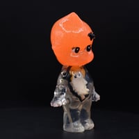 Image 4 of 4.5" Large Orange Glow in the Dark Halloween Special Ghost Kilos Kewtie Double Cast Resin Figure