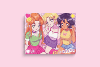 Totally Spies Girls 90s Aesthetic Holographic 8x10" Anime Wall Art Poster Print