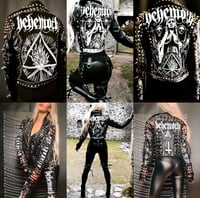 Image 1 of CUSTOM MADE BEHEMOTH FAUX LEATHER BIKER JACKET