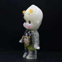 Image 2 of 4.5" Large Glow in the Dark Halloween Special Floral Ghost Kilos Kewtie Double Cast Resin Figure