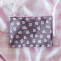 Image 4 of Ghost Type Pocket Mon Zipper Pouch | Creepy Cute Kitsch Art as Pastel Goth Pencil Case or Makeup Bag