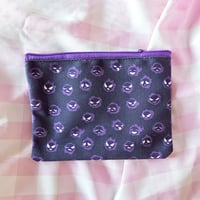 Image 3 of Ghost Type Pocket Mon Zipper Pouch | Creepy Cute Kitsch Art as Pastel Goth Pencil Case or Makeup Bag