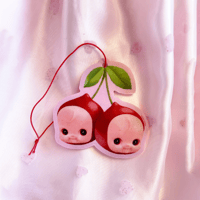 Cherry Kewpie Babies Air Freshener | Fruity Fun Art as Car Perfume in Cherry Scent