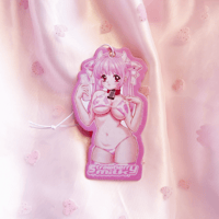 Strawberry Milk Anime Girl Pinup Air Freshener | Car Perfume Strawberry Scent