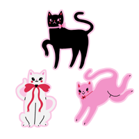 Kitty Cat Sticker Set