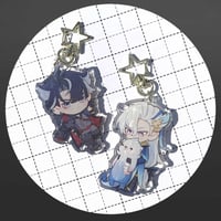 Image 2 of Genshin 3" Double-sided Glitter Epoxy Charm