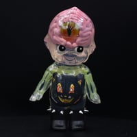 Image 2 of 4.5" Large 3rd Eye Brain and Cat Glow in the Dark Halloween Special Double Cast Resin Figure