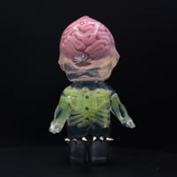 Image 4 of 4.5" Large 3rd Eye Brain and Cat Glow in the Dark Halloween Special Double Cast Resin Figure