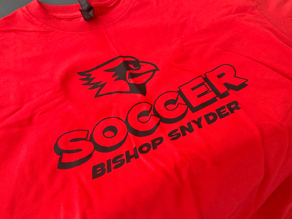 Varsity Soccer Red Spirit Tee