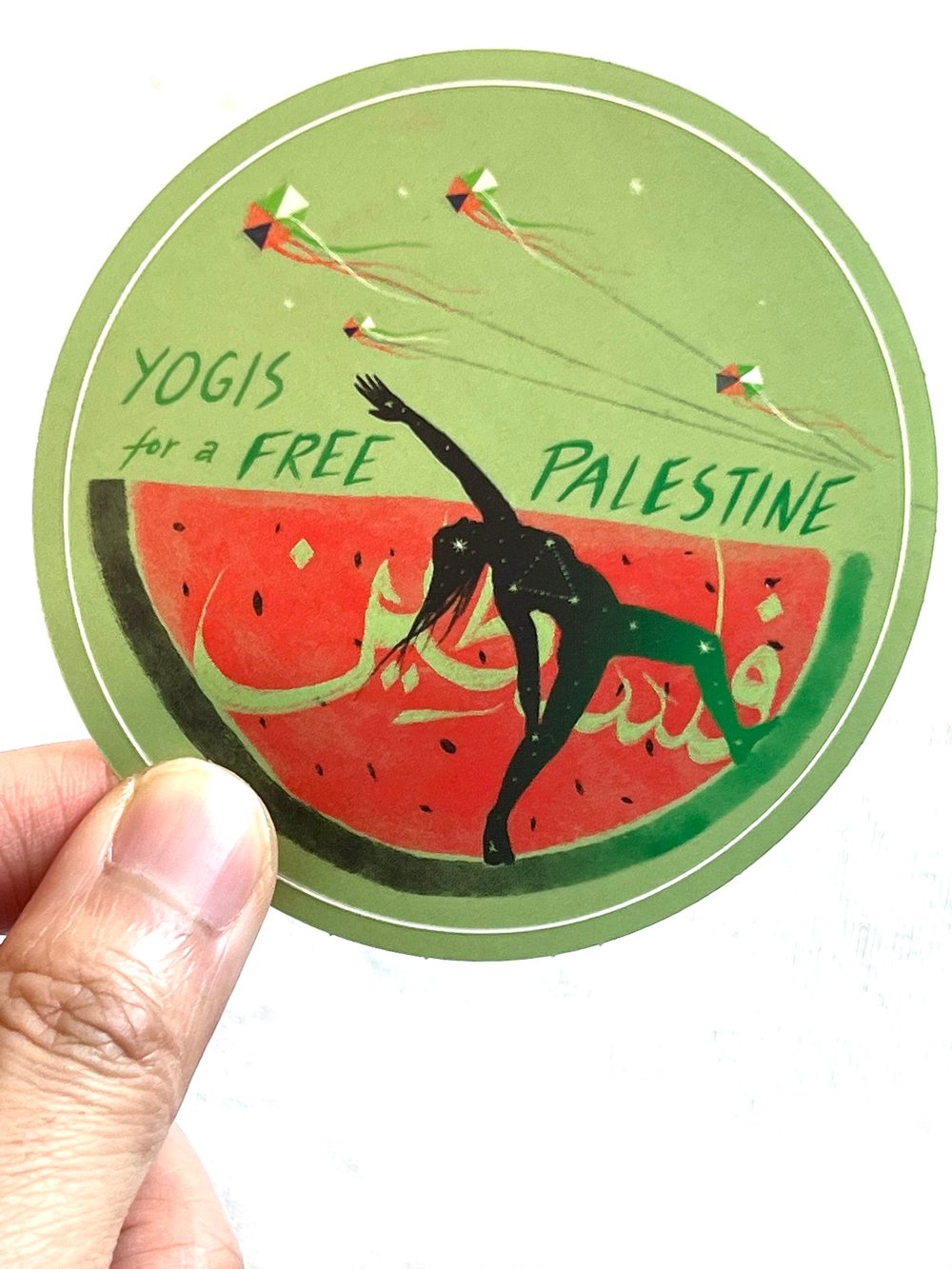 Image of Yogis 4 Palestine Stickers 