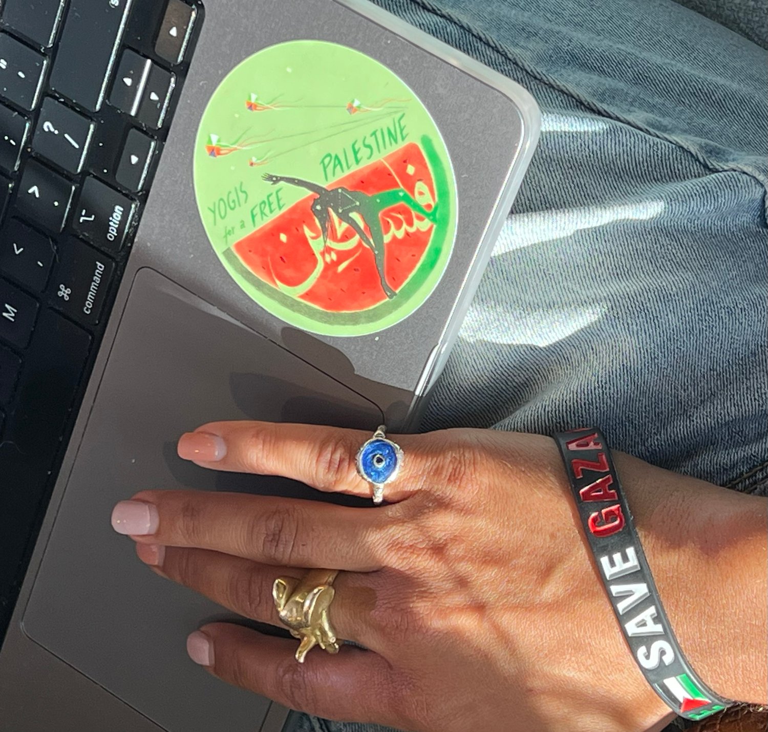 Image of Yogis 4 Palestine Stickers 