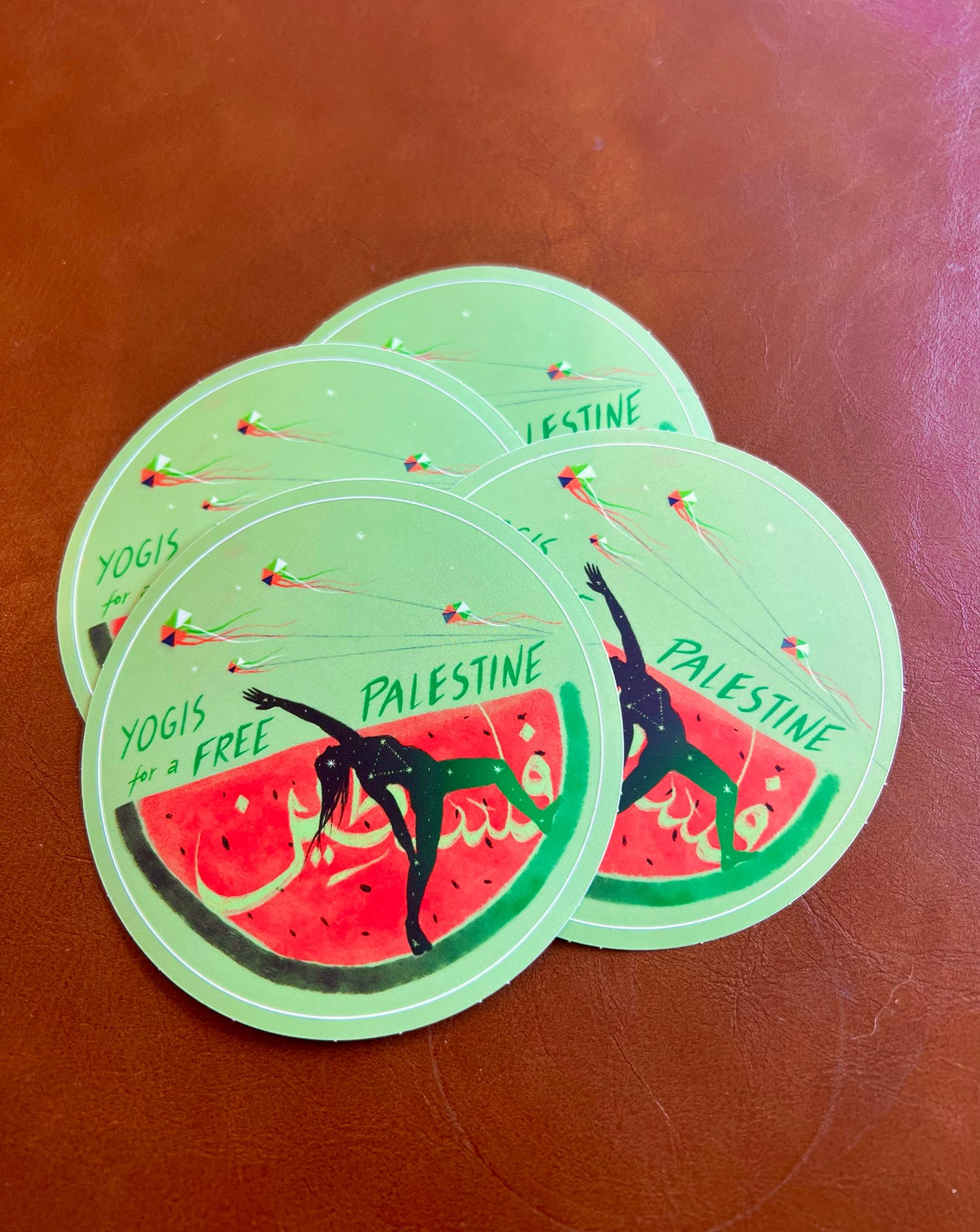 Image of Yogis 4 Palestine Stickers 