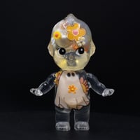 Image 2 of Glow in the Dark Floral Groovy Ghost Halloween Special Kilos Kewties 3 inch Double Cast Resin Figure