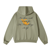 Image 1 of Green Olive hoodie: For those with a taste for the finer things in life