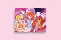 Fairy Club 90s Aesthetic 8x10" Anime Wall Art Poster Print | Retro Anime Artwork