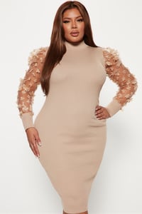 Image 1 of Blissful knit midi dress