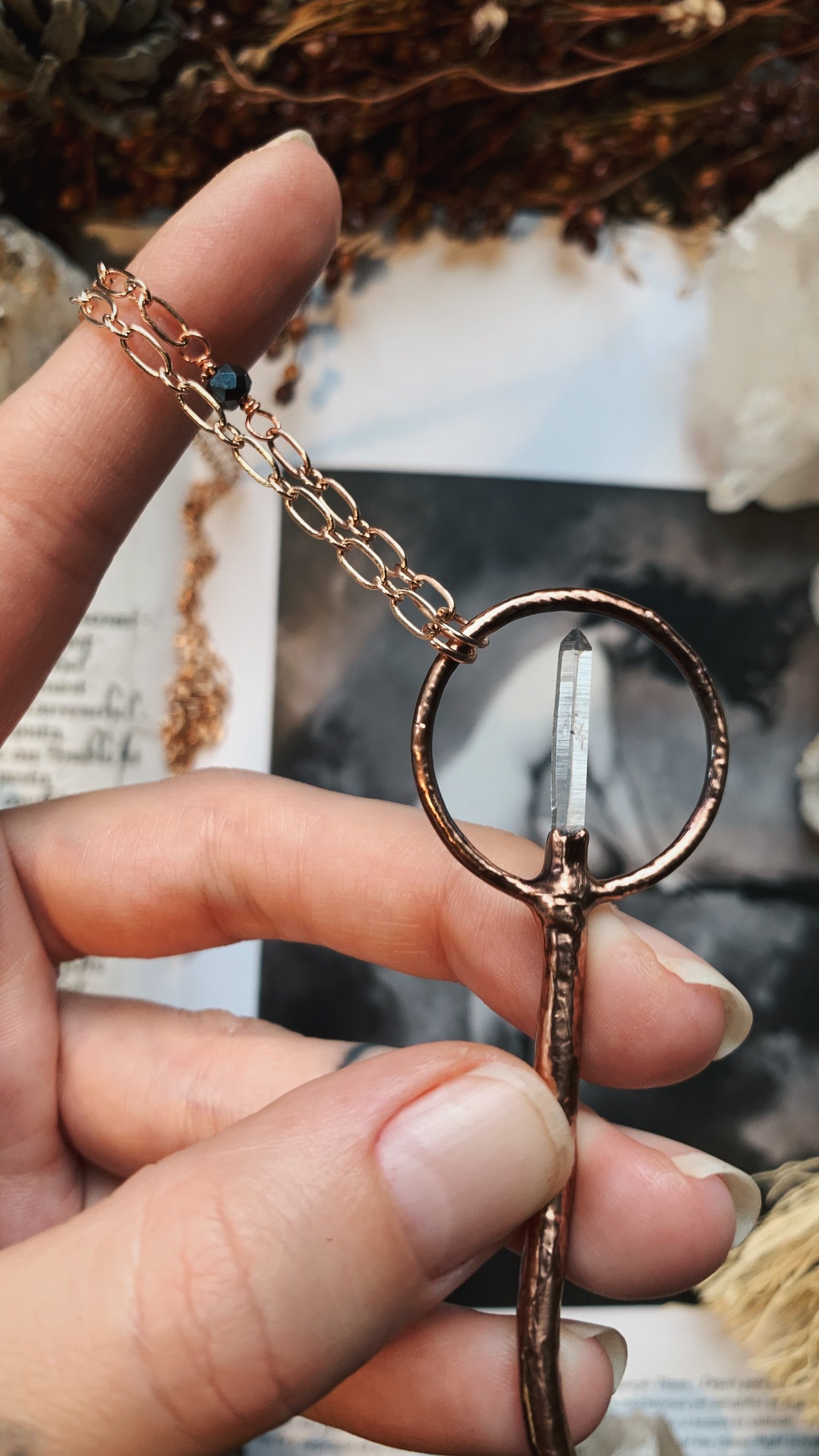 Image of Willow & Quartz Broomstick 