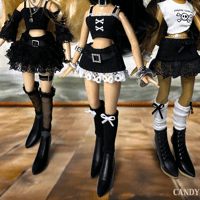 Image 2 of CANDY SHORT WHITE BOW SOCKS